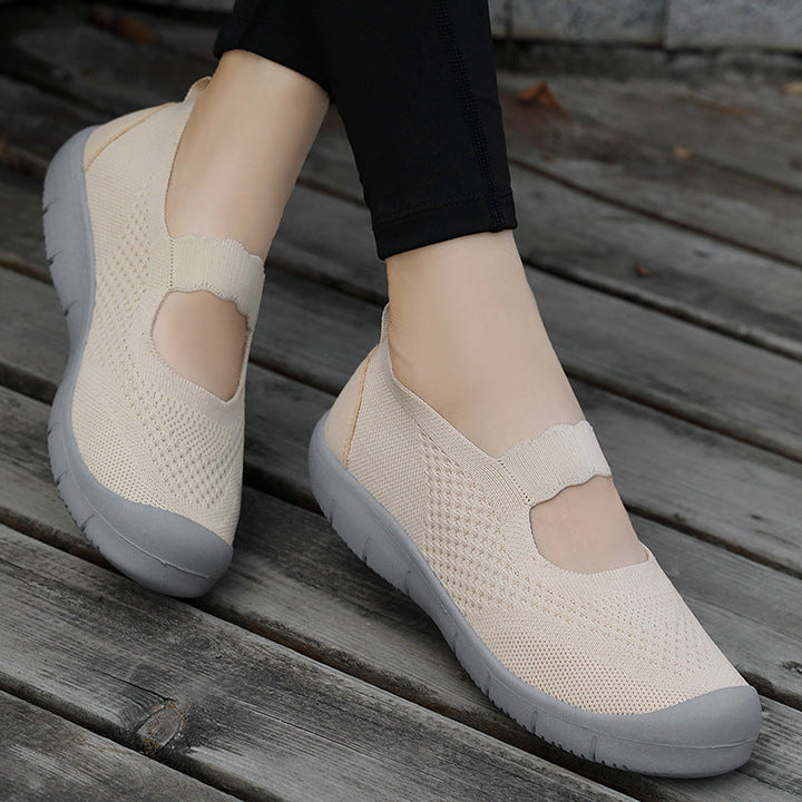 Women's Breathable Slip-On Casual Shoes with Flexible Design EB