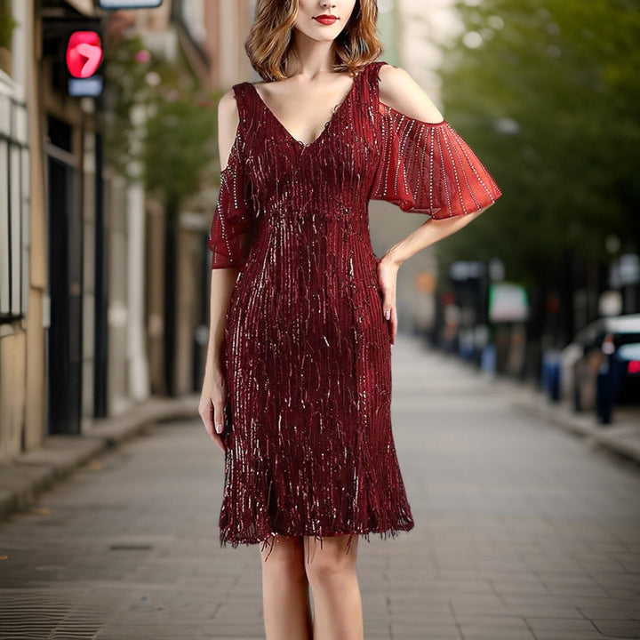 Adelia - Elegant Shimmering Evening Dress