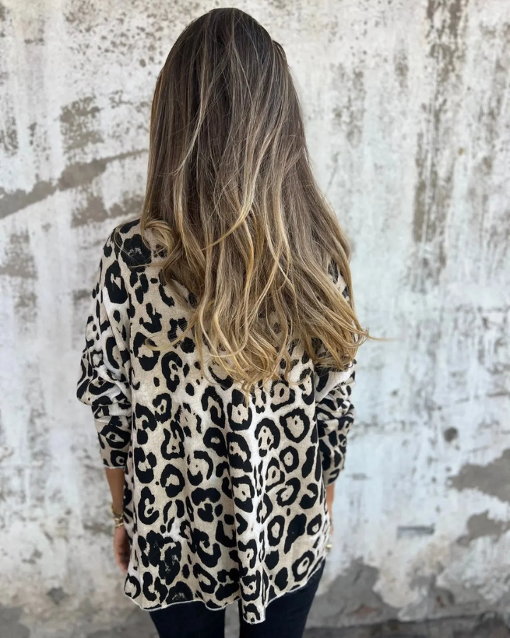SERANA - LEOPARD PRINT BLOUSE
