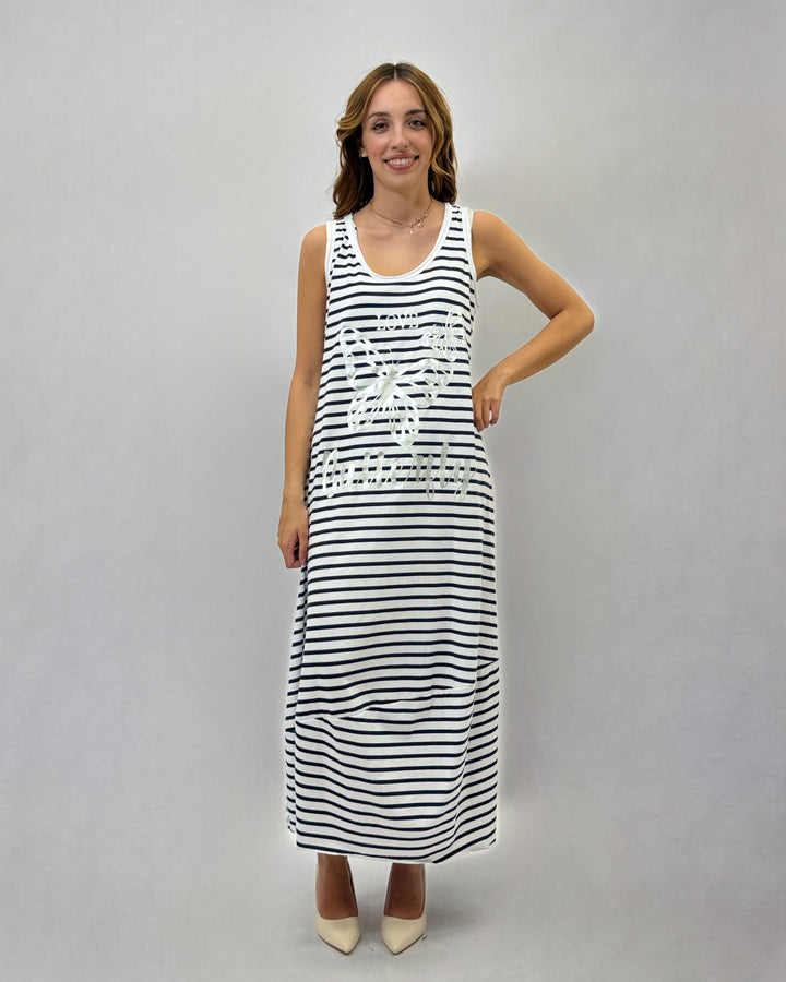 Ximena™  |  Long Sleeveless Striped Size