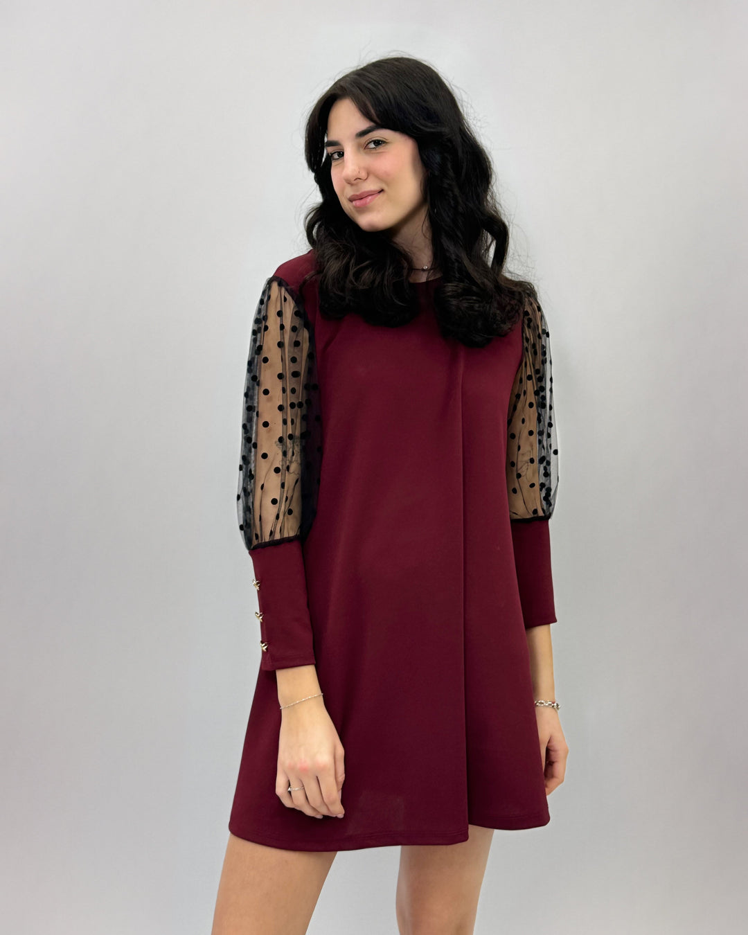 Karina™  |  Dress Polka Dot Sleeves