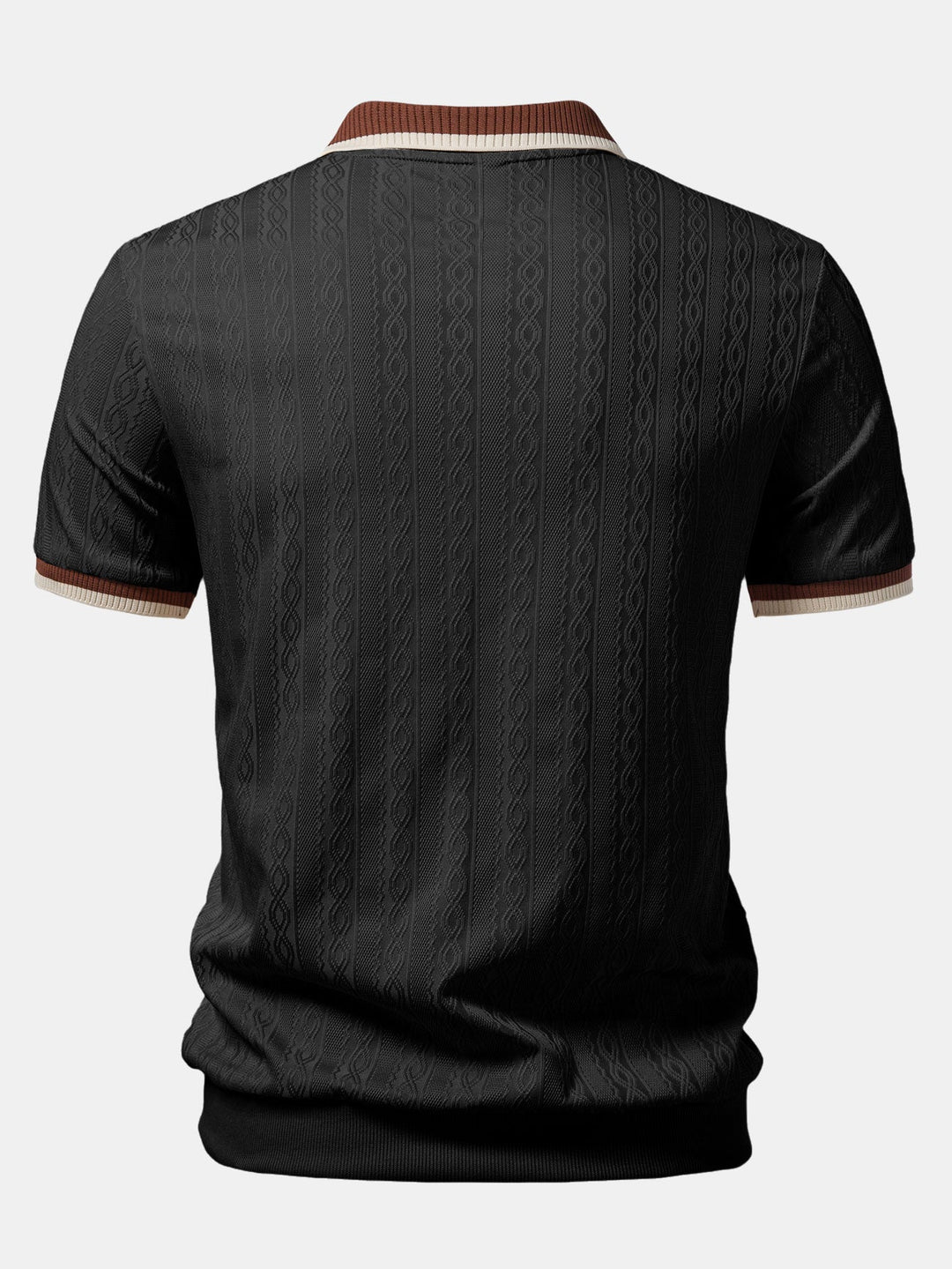 TAORMINA Knitted Zip Polo Shirt