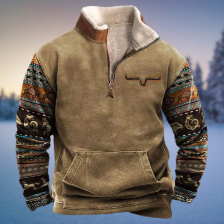 Emil | Men's Casual Winter Sweater with Half-Zip