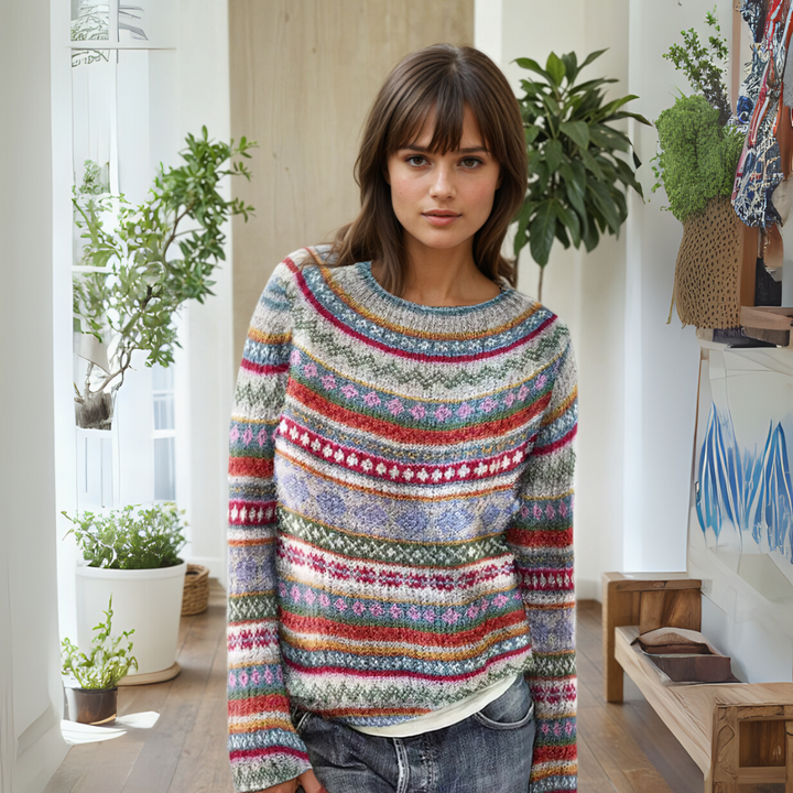 Manonin | Casual & Cozy Striped Sweater