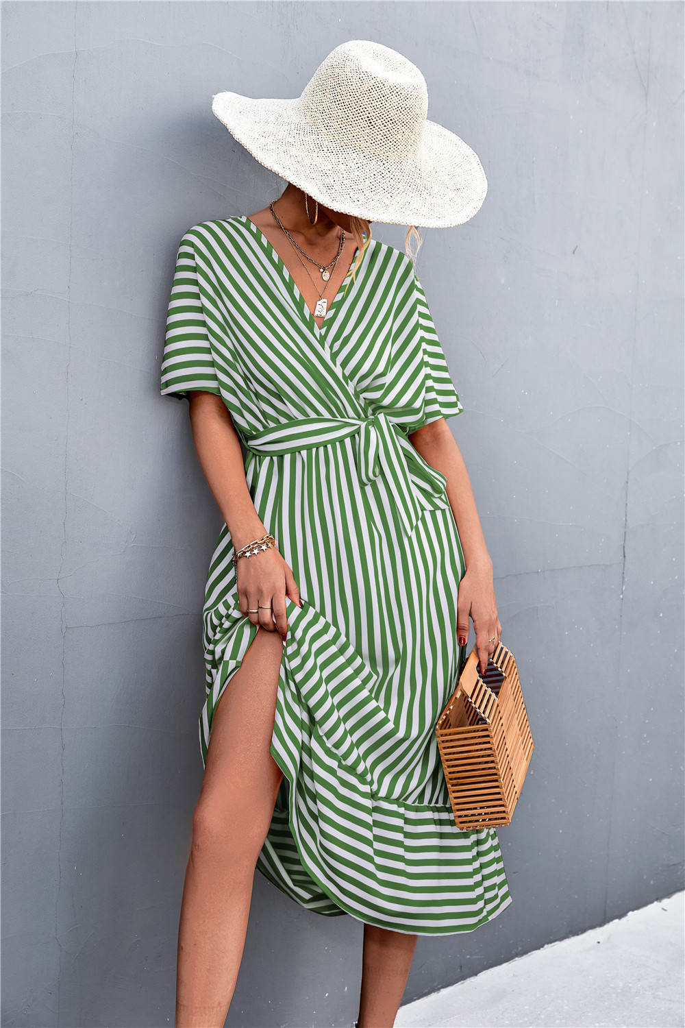 Mary - Striped Maxi Dress