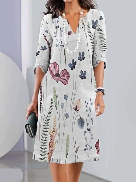 Eleanor Layered Floral Dress, view 3 - Elena Harper