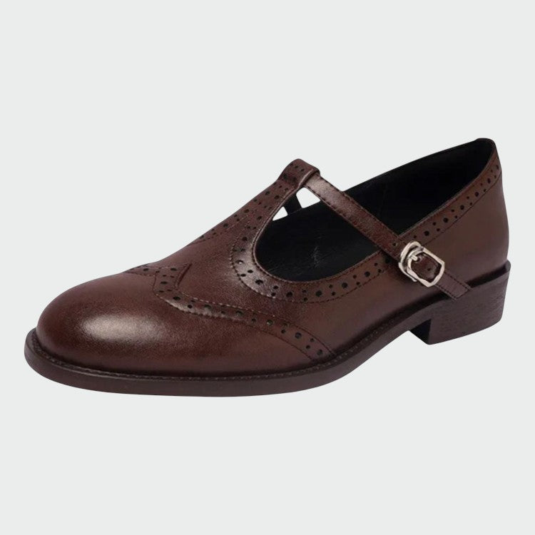 Olivia – Elegant Leather Mary Jane Shoes
