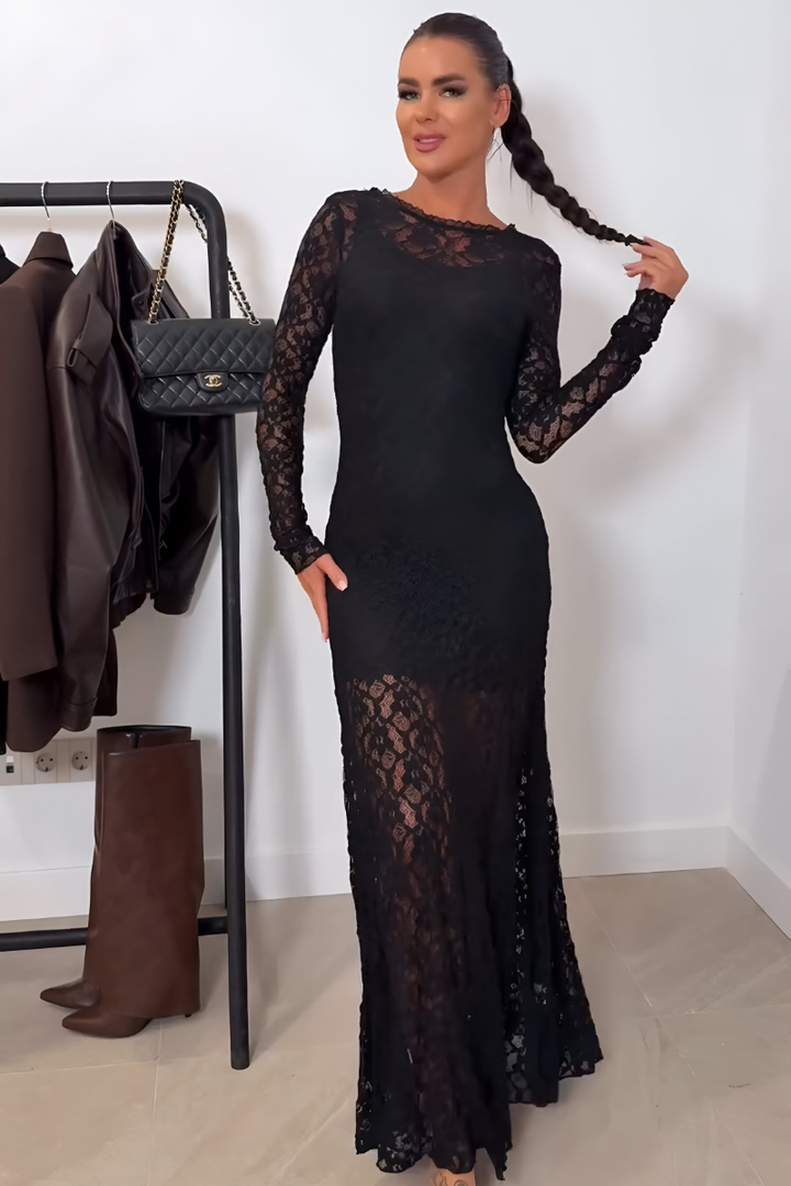 Rona™ | Elegant Lace Maxi Dress