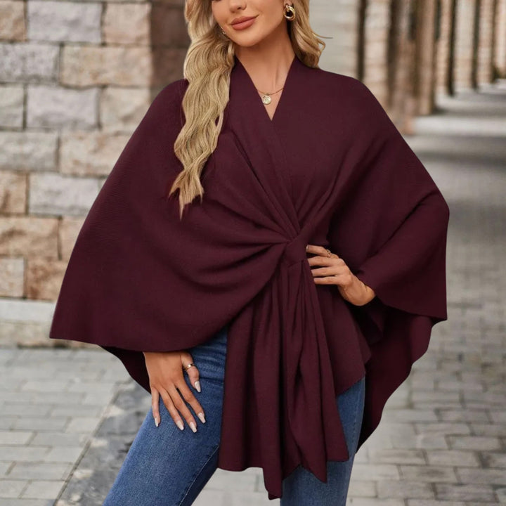 Veronika | Women's Cape-Style Top with Front Knot