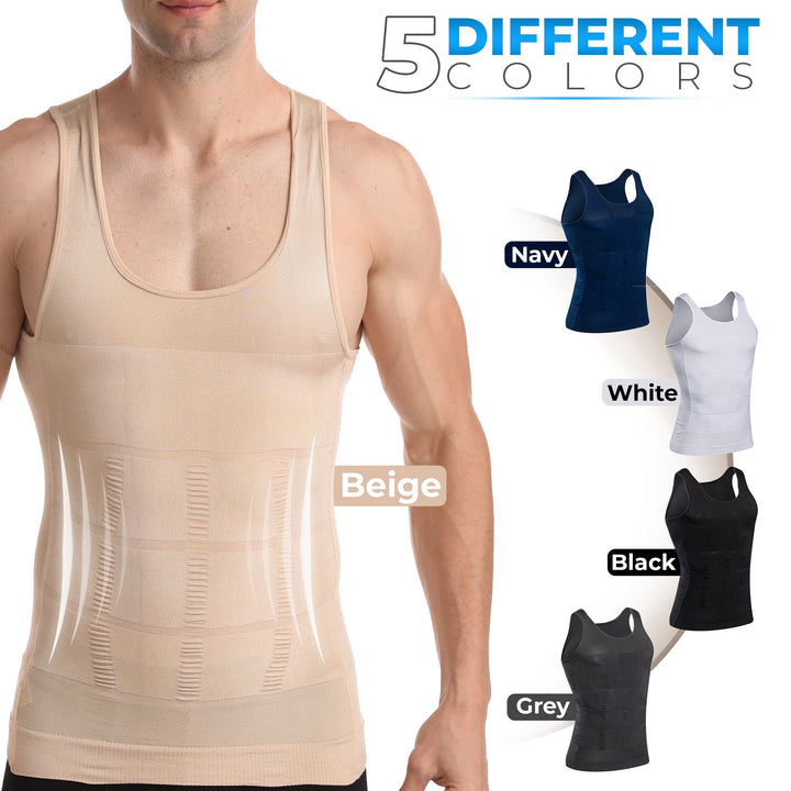 SculptWear Compression Tank Top for Men, view 4 - Elena Harper