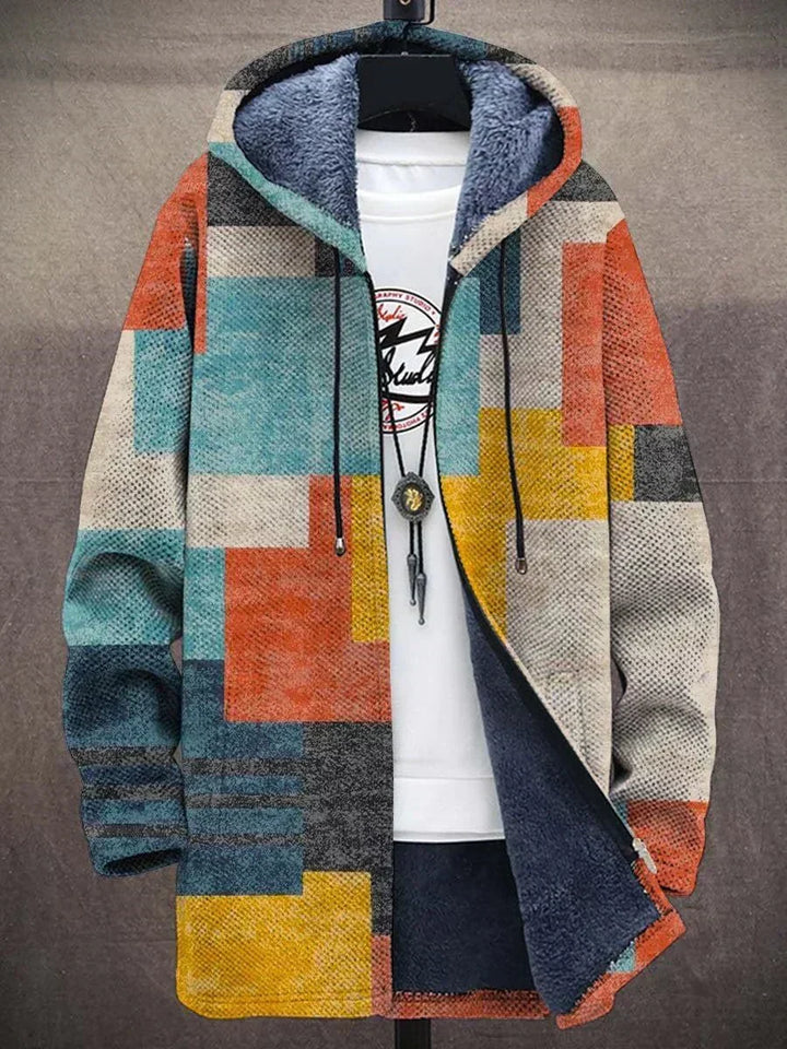 NICKI – COLORBLOCK FLEECE-LINED HOODED JACKET