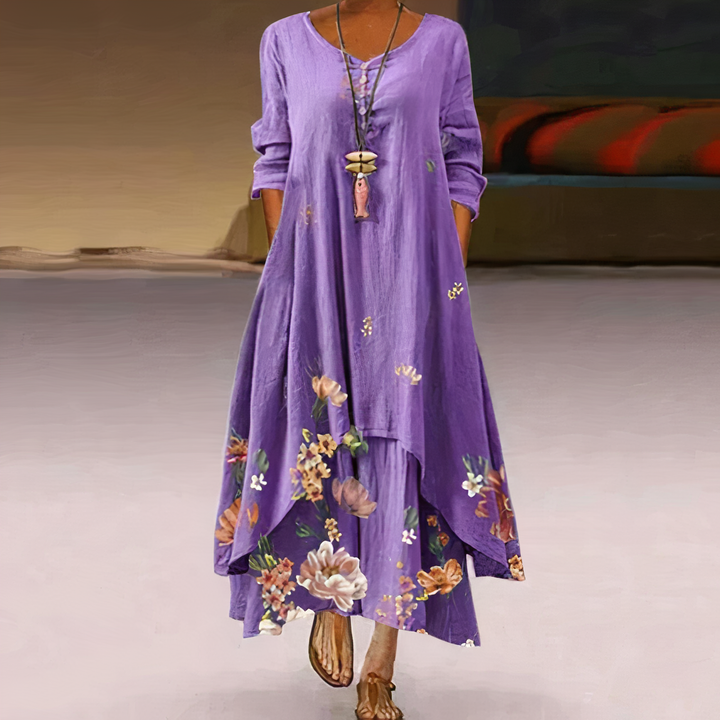 Flor Elegant Dress, view 2 - Elena Harper