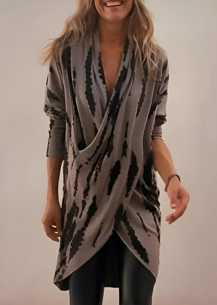 Peyton Comfortable Tunic with V-Neck - Elena Harper