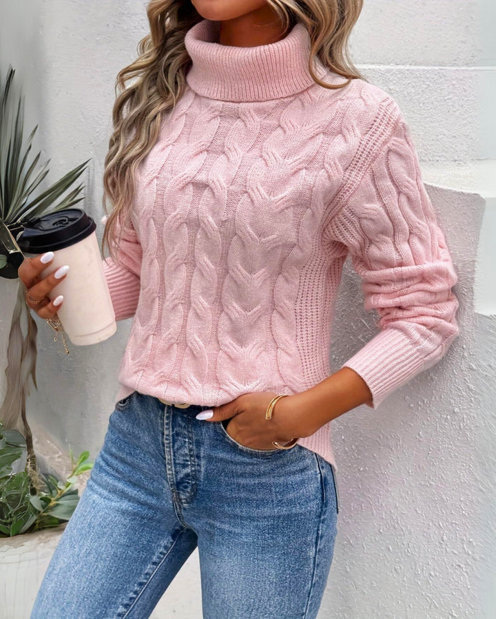 Bella - Warmer Knit Turtleneck Sweater