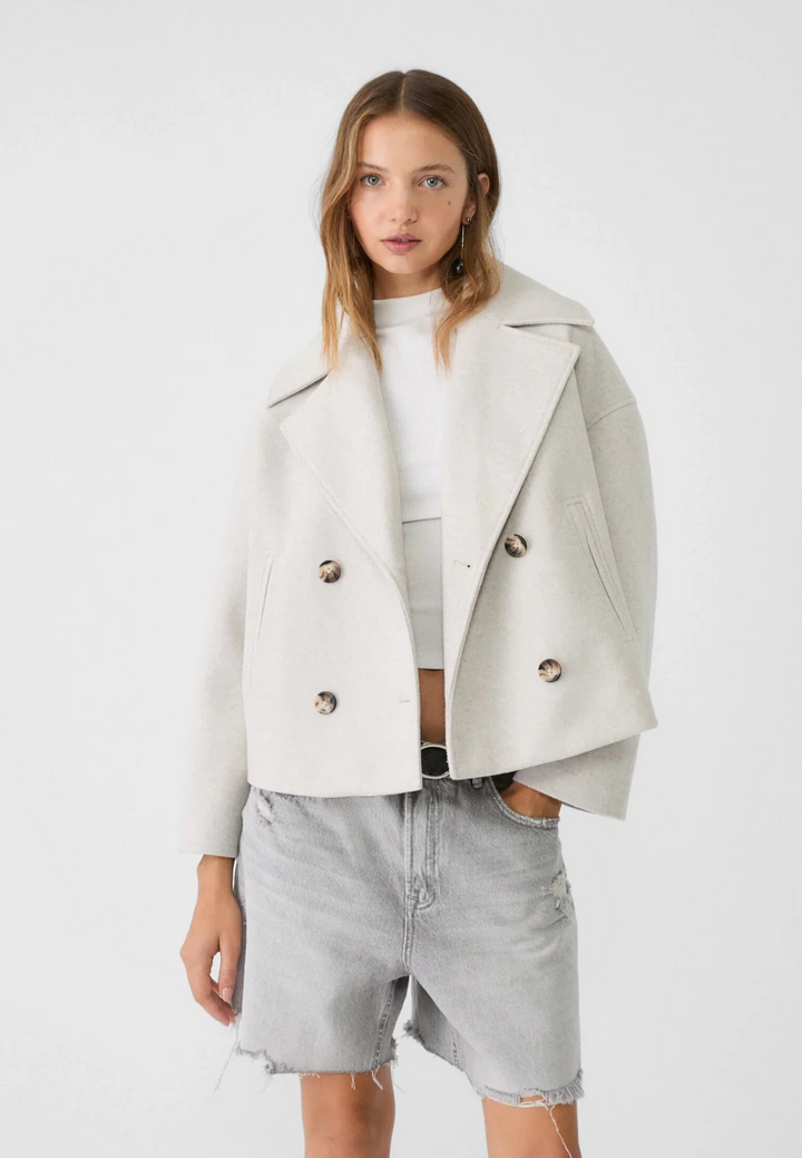 Elegant Cropped Women's Jacket Premium Tailored Design - Elena Harper