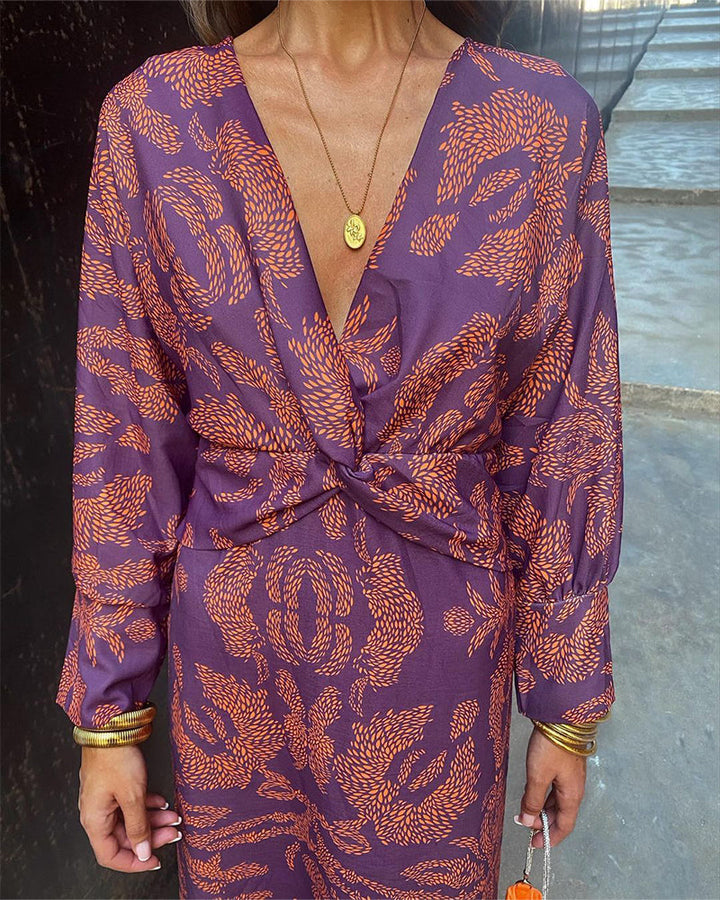 Elegant Long Dress with Tailored Fit | Perfect for Autumn