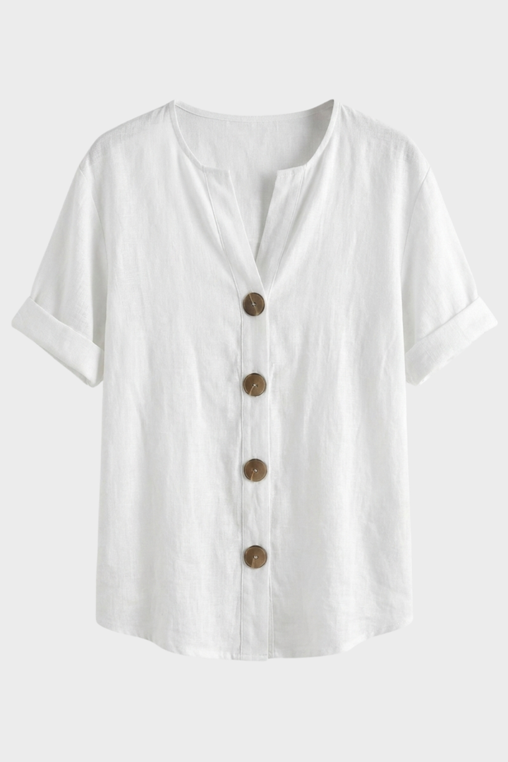 Women's Light Linen Blouse | Buttons