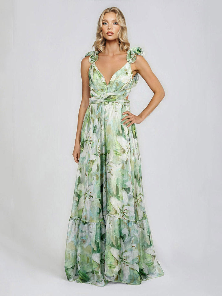 Winnie™  |  Elegant Lily Print Dress