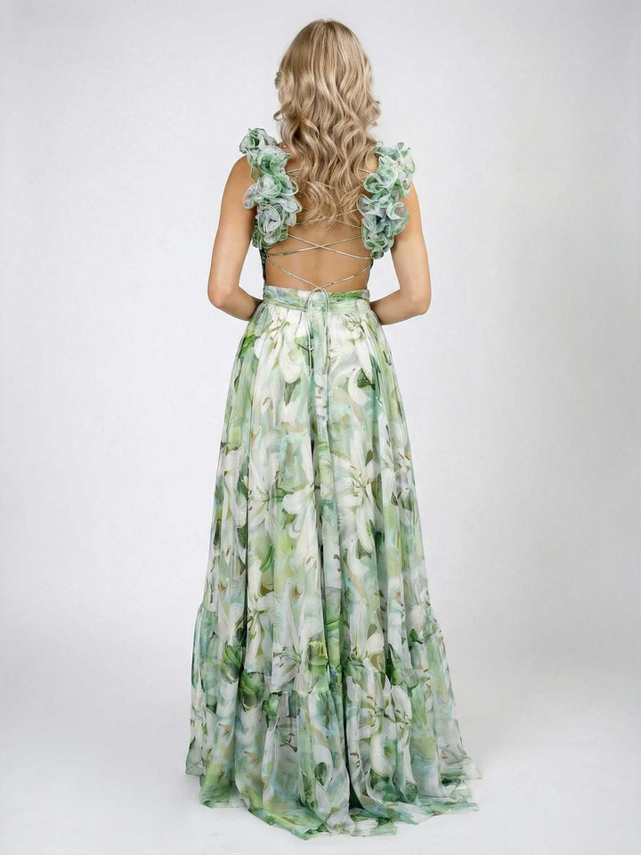 Winnie™  |  Elegant Lily Print Dress