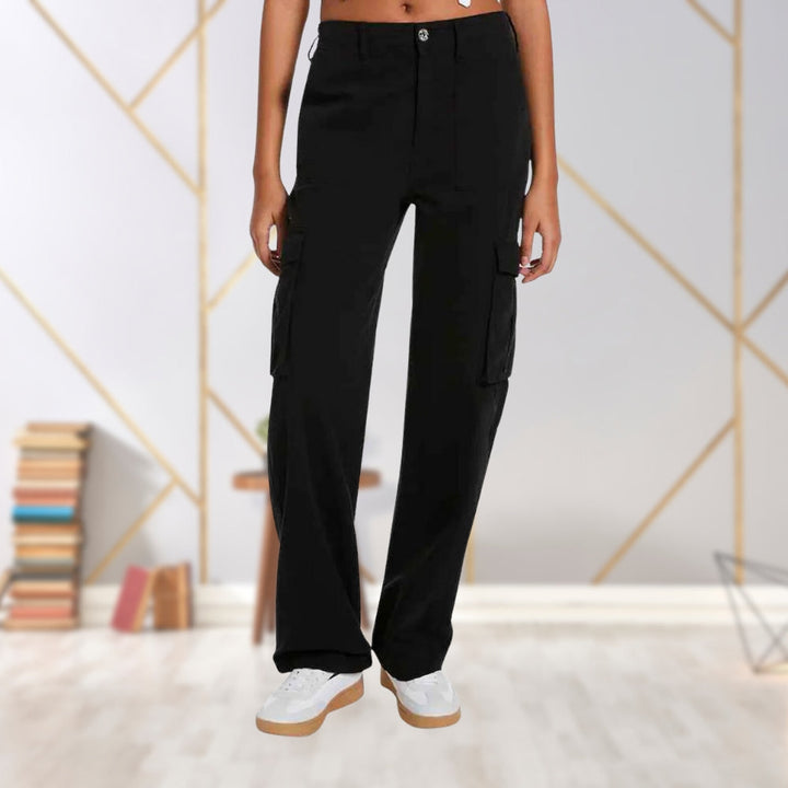 Slim-Fit Women's Cargo Pants Maya, view 3 - Elena Harper