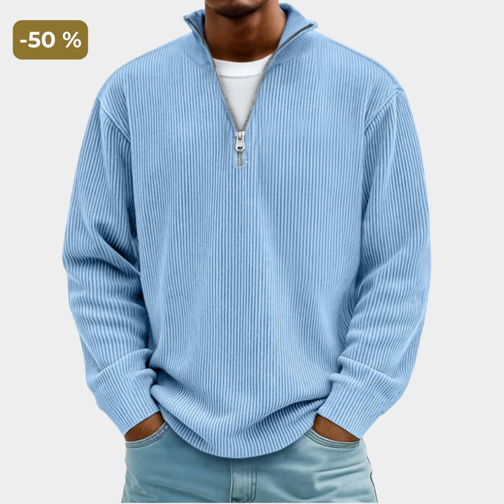 Ferdinand | Elegant Pullover with Stand-Up Collar
