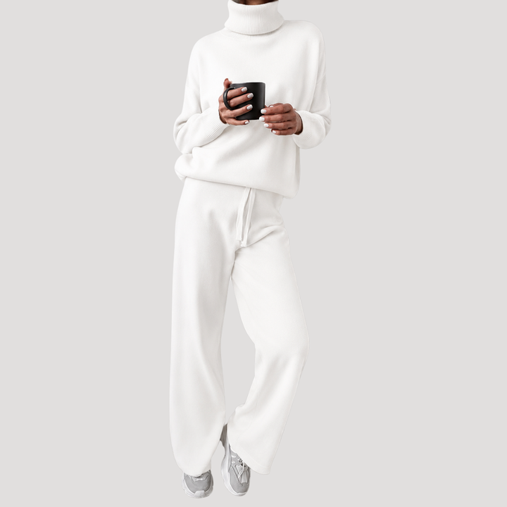 Women's Knit Set with Turtleneck Top