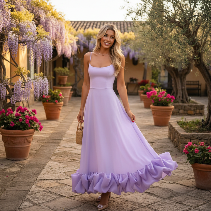 Blaine Stylish Dress with Soft Gradient, view 4 - Elena Harper