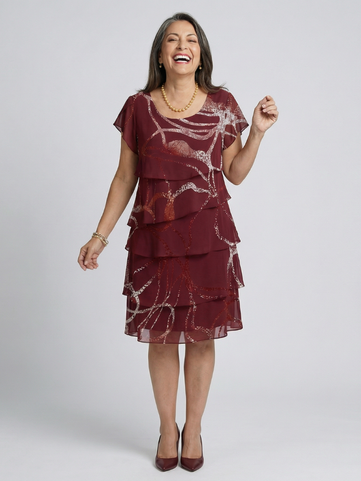 Alani™  |  Abstract Knee Length Dress