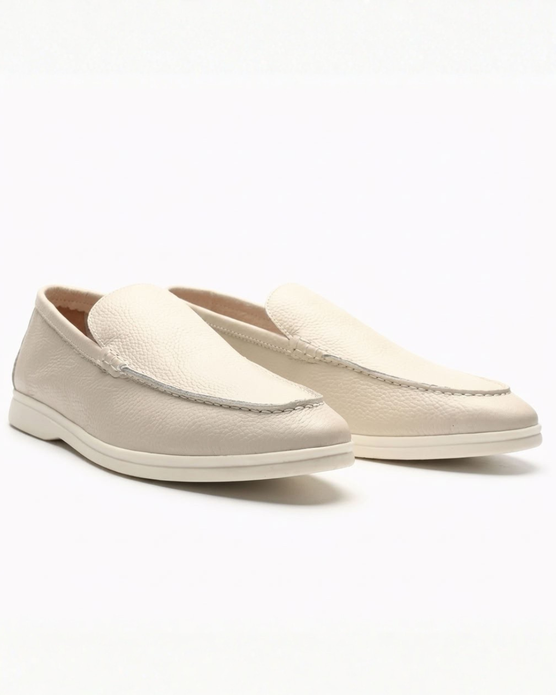 Slip-On Loafers with Stitching for Men