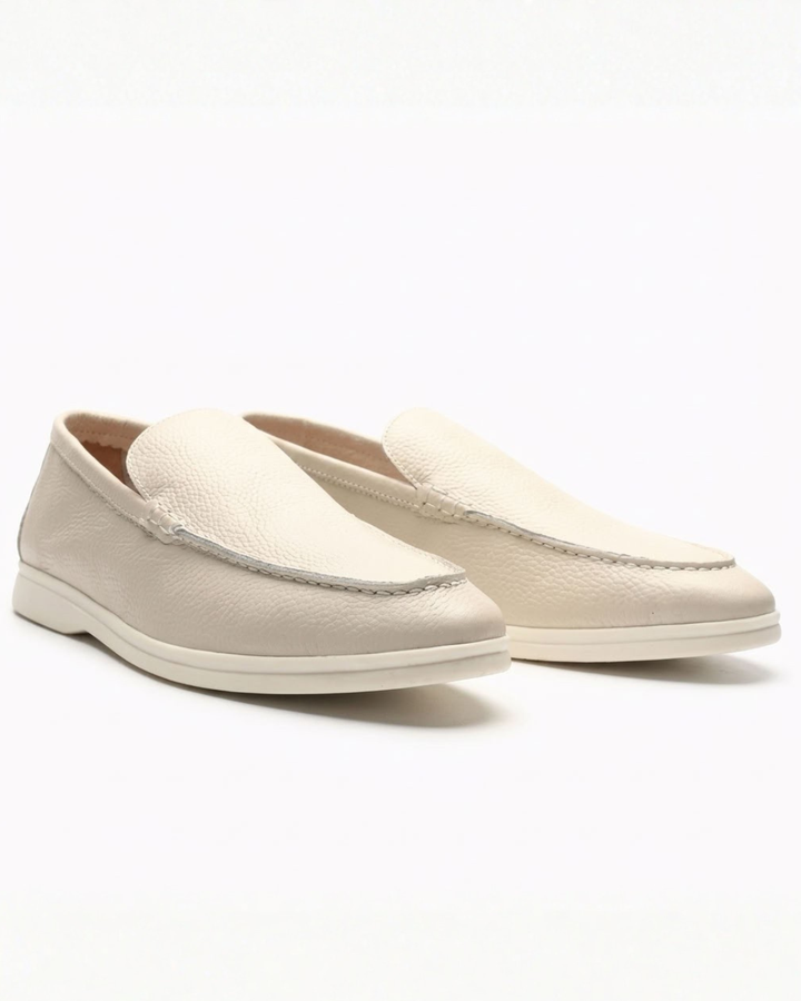 Slip-On Loafers with Stitching for Men