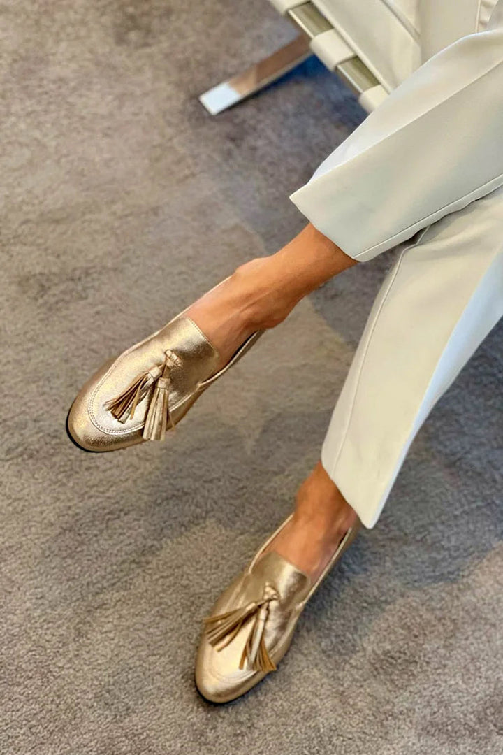 Beatrice Metallic Heel, view 3 - Elena Harper