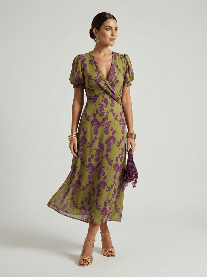 Virel™  |  Relaxed Floral Midi Dress