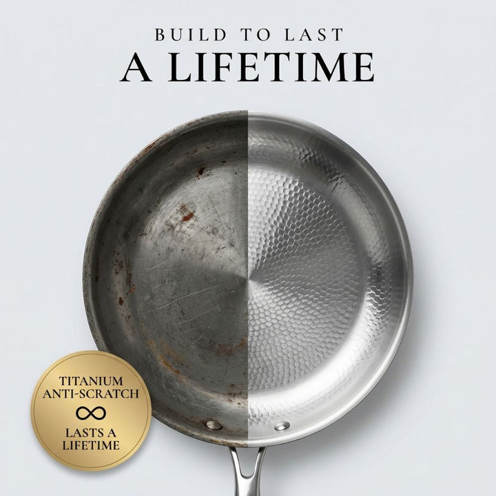 Titanium Frying Pan with Free Lid