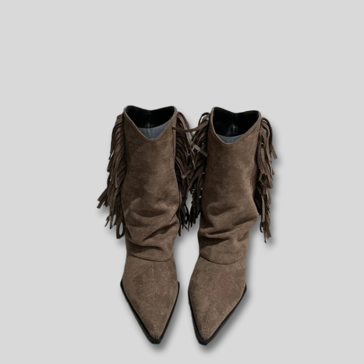 Solange - Suede Western Cowboy Boots