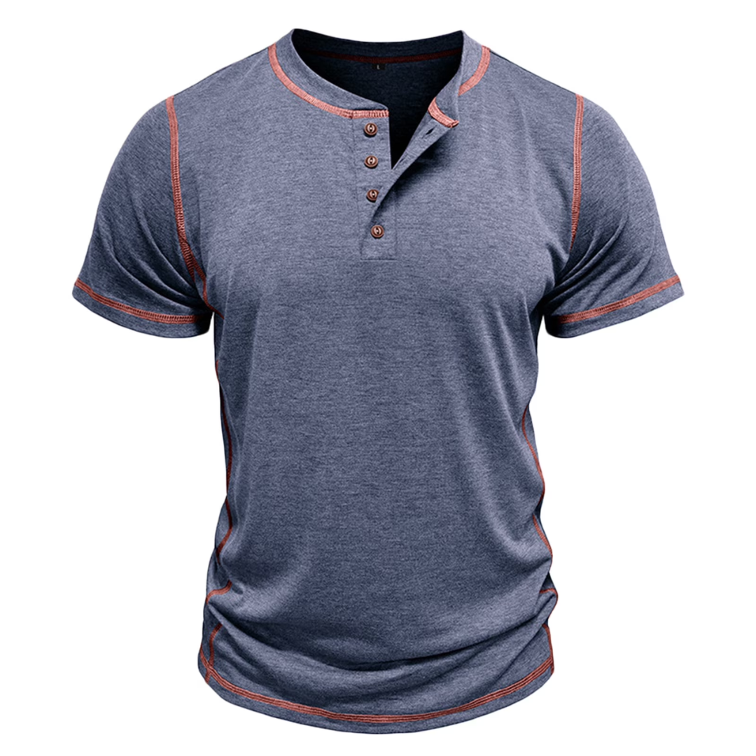 LAURENT MONACO | HENLEY T-SHIRT FOR MEN