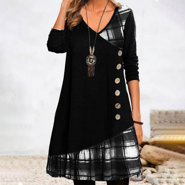 Odile - Chic Checkered Dress