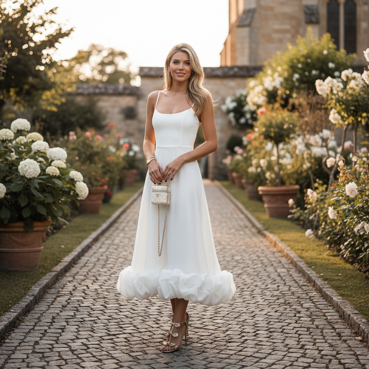 Blaine Stylish Dress with Soft Gradient, view 2 - Elena Harper