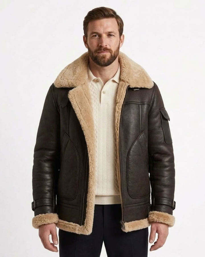Structured Fleece-Lined Jacket For Men