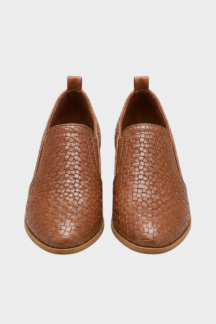 Women's Structured Loafers | Low Block Heel