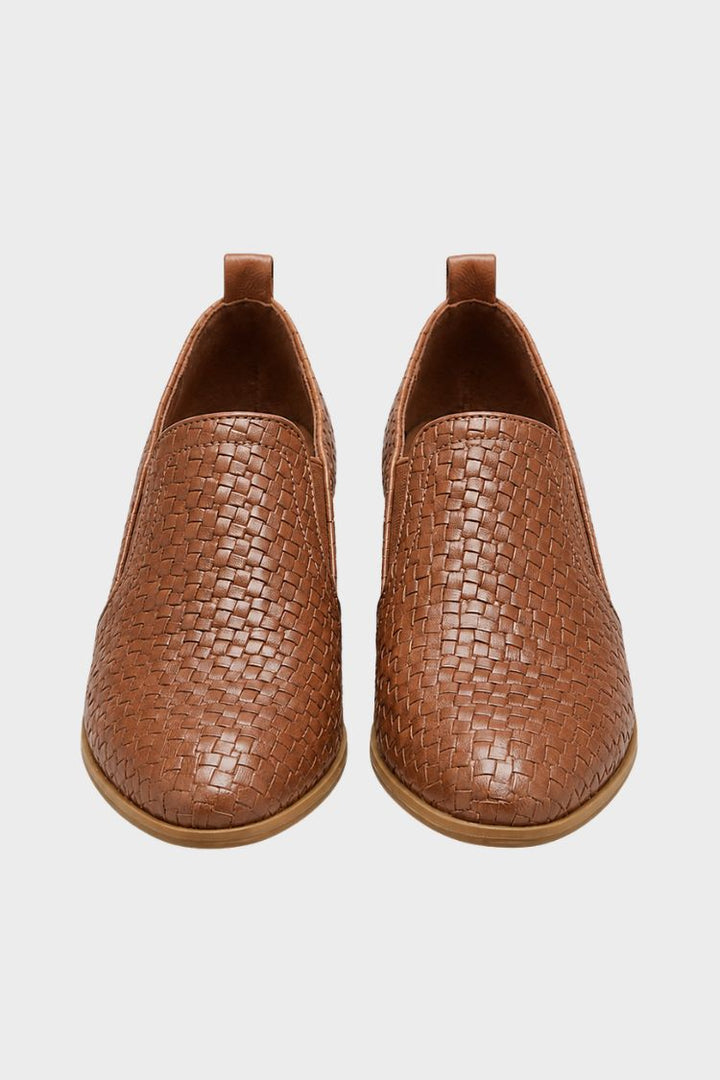 Women's Structured Loafers | Low Block Heel