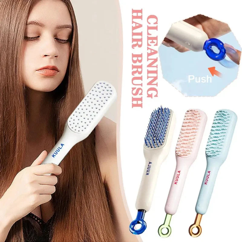 Glide™ - Self-Cleaning Antistatic Massage Comb