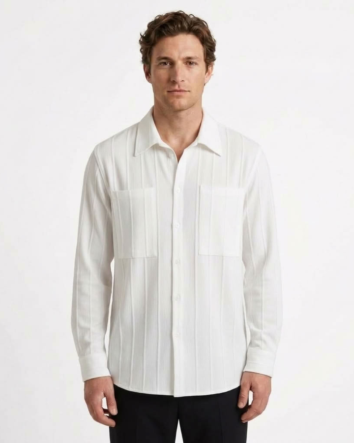 Refined Ribbed Shirt for Men