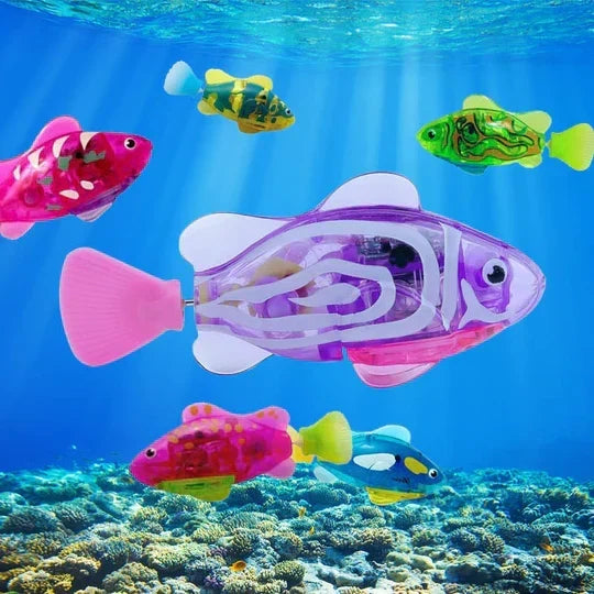Pet's Interactive Floating Fish Water Toy for Cats & Dogs