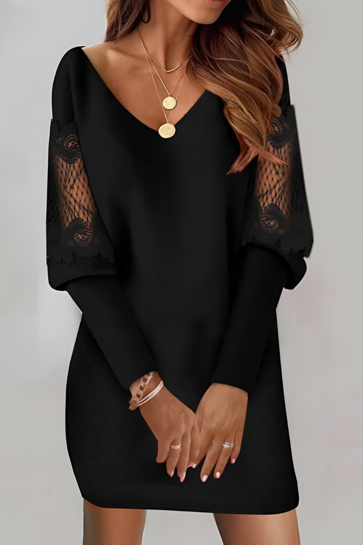 Mila™ | Elegant Dress with Lace Sleeves
