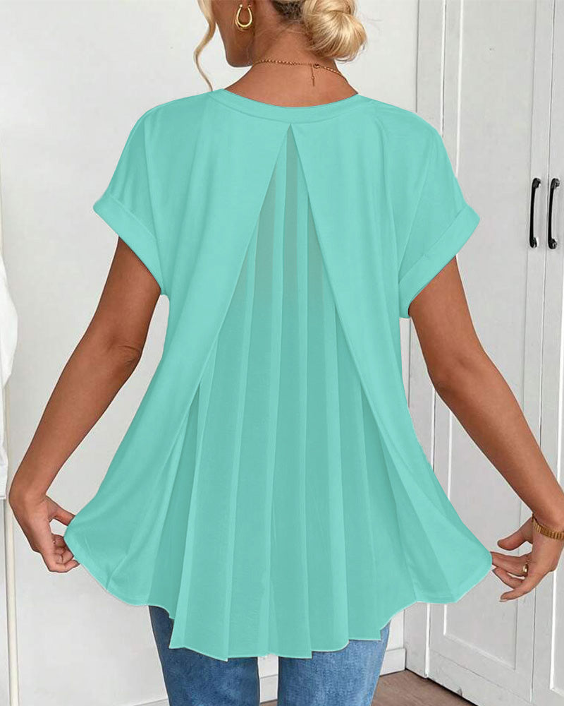 TRUDE CLASSIC SHORT-SLEEVED BLOUSE