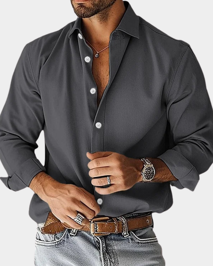 Men's Smart Stylish Everyday Button-Down Shirt, view 2 - Elena Harper