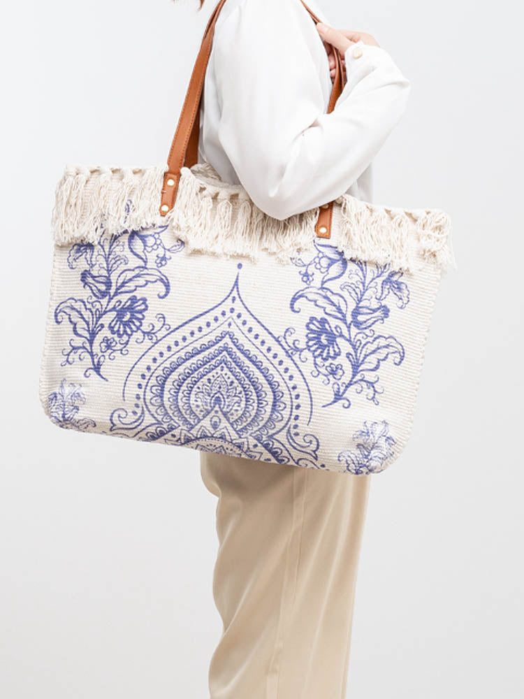 Canvas Printed Shoulder Bag