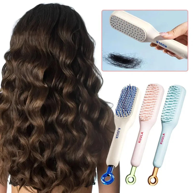 Glide™ - Self-Cleaning Antistatic Massage Comb