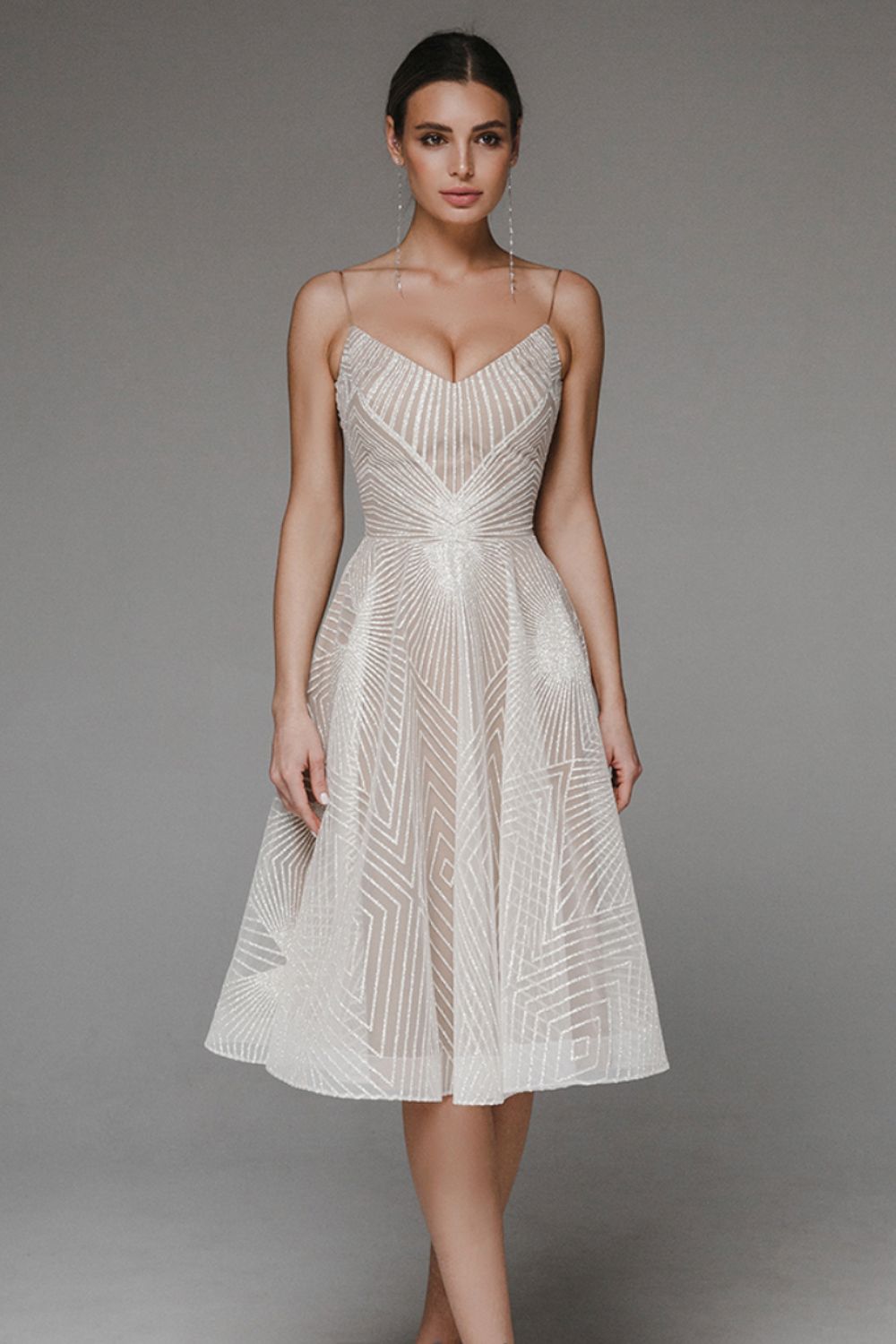 Thalassa Sparkly Floor Length Party Dress - Elena Harper