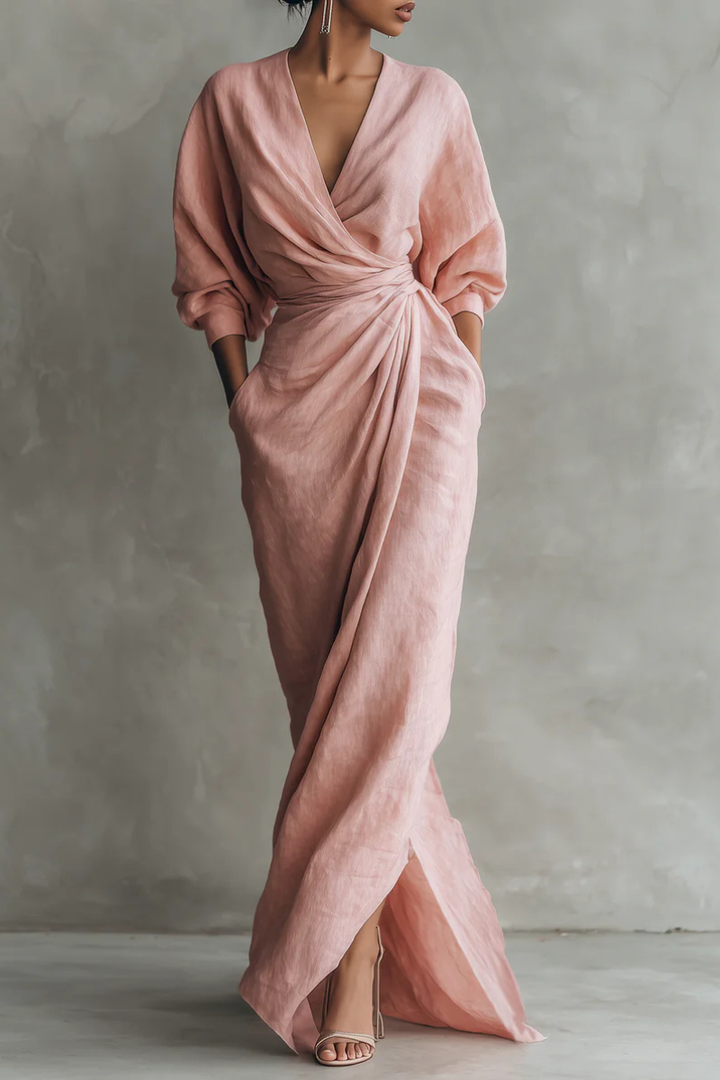 Nina™ | Stylish Wrap Maxi Dress
